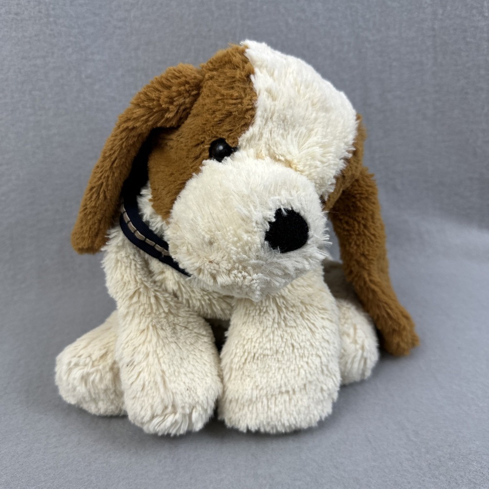 burton + BURTON Sitting Little Puppy brown tan beige cream plush stuffed toy dog